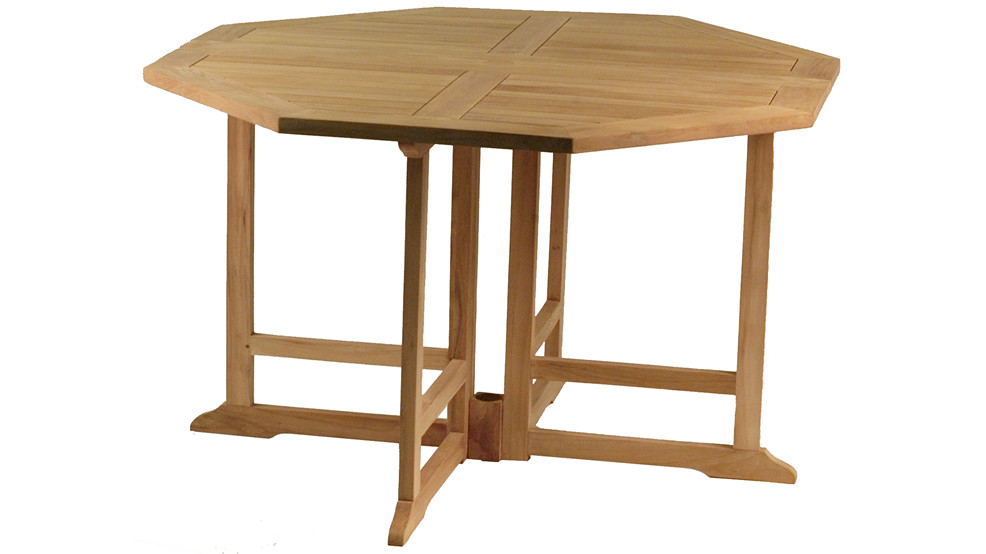 Table teck GRENADINES, Grade A, pliante 120 cm