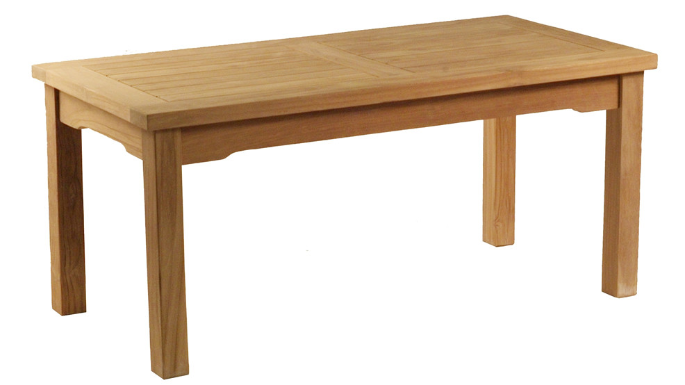 Table basse en teck massif, 100x50 cm